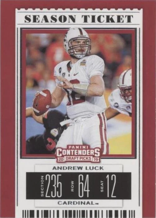 2019 Panini Contenders Draft Picks Andrew Luck #7
