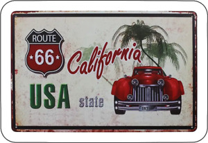 California Retro Route 66 Travel Sticker