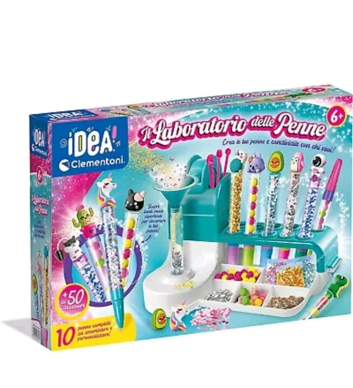  Laboratorio Delle Penne Clementoni Kit Creativo per Penne Colorate Nuovo - Immagine 1 di 1