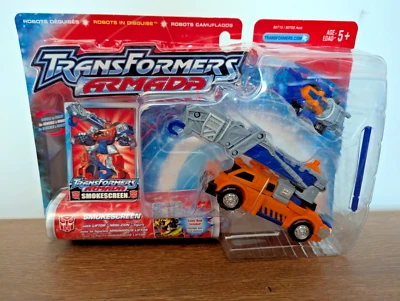 Transformers Armada Deluxe Smokescreen Action Figure w Liftor Mini-Con NEW 2002 - Image 1 of 4