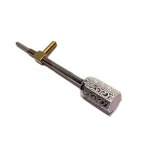 4/4 Violino Argento Bottone Vite Intaglio Vite Vite Vite Arco Riparazione Fare - Foto 1 di 4