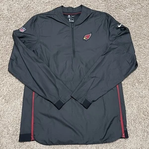 Arizona Cardinals Jacket Mens Medium Black Nike Windbreaker OnField Sideline NFL - Picture 1 of 14