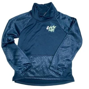 NEW NWT Girls Sz Medium Blue Loose Fit Sweatshirt Front Pocket UNDER ARMOUR - Picture 1 of 4