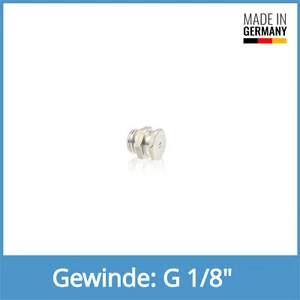 DIN 3404 T1B G 1/8" Edelstahl V4A Flachschmiernippel Schmiernippel - Picture 1 of 1