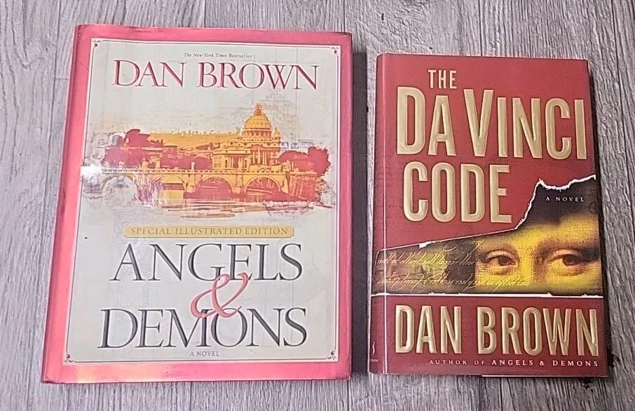 Dan Brown hardcover Lot Of 2 - Da’Vinci Code + Angels And Demons Foto 1 de 1