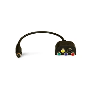 8in ATI GeForce Mini DIN 9 Component S-Video Adapter Cable 9 Pin - Black - Picture 1 of 1