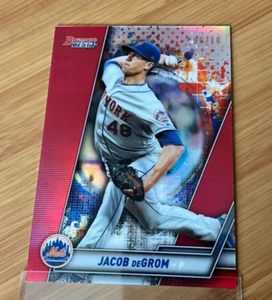 2019 Bowman's Best Red Refractor #9 Jacob DeGrom /10 - Bild 1 von 3