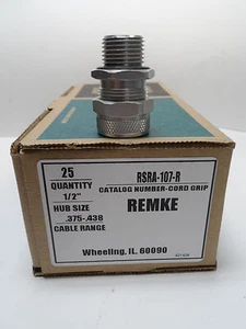 REMKE RSR A-107-R 25ER BOX - EINLEITER KABELGRIFF, GERADE, HUB, NEU - Bild 1 von 6