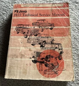 1977 Jeep CJ-5 CJ-7 Cherokee Wagoneer Truck Technical Service Factory Manual OEM - Picture 1 of 4