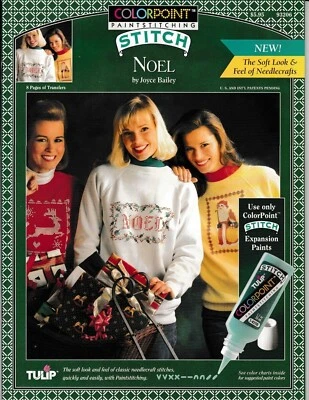 ColorPoint paintstiching stich noel = by Joyce Bailey - tulip paint FREE SHIP - Image 1 of 4