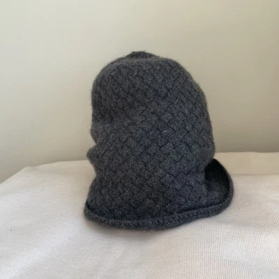 Sombrero de cubo Portolano 70 % cachemir mezcla de lana tejido gris talla única Foto 1 de 4