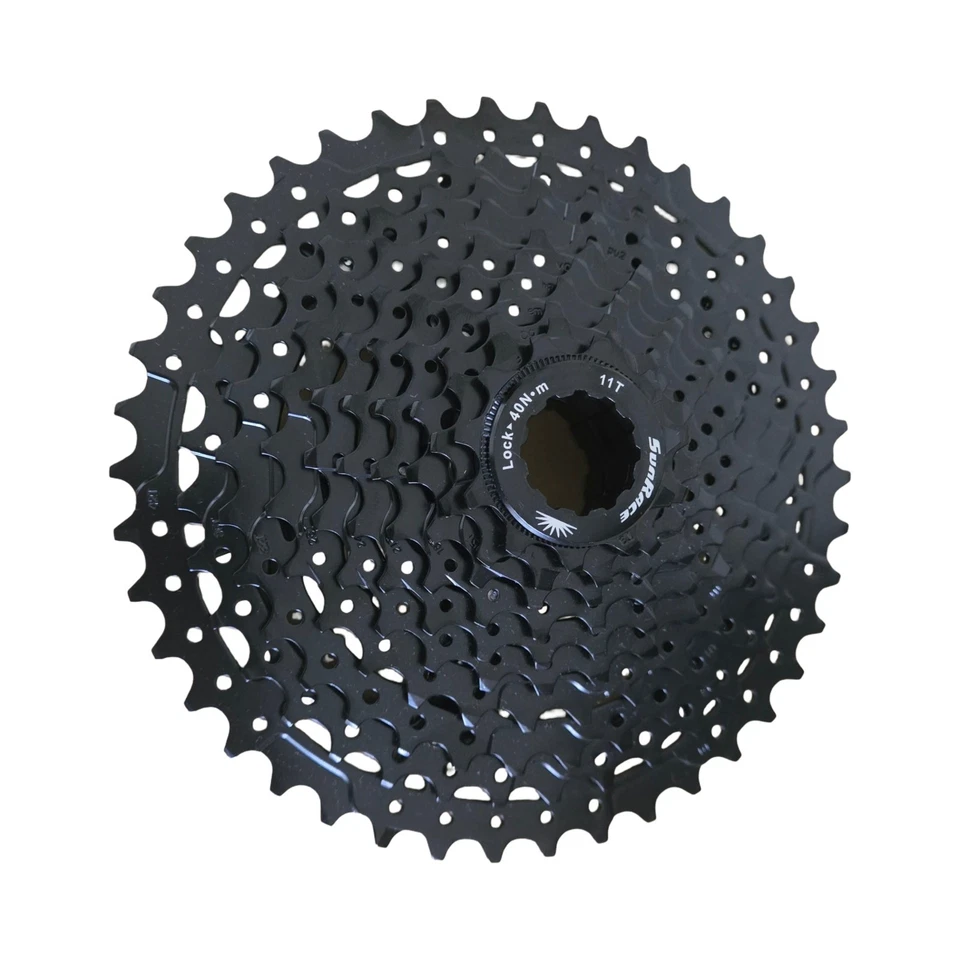 Кассета SunRace CSMS3 с широким передаточным числом 11-42T 10 скоростей черная подходит для Sram Shimano - Изображение 1 из 4