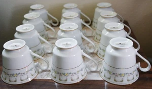 Set Of 12 - Teacups - La Mancha by Fine China of Japan - 5112 Floral - Picture 1 of 15