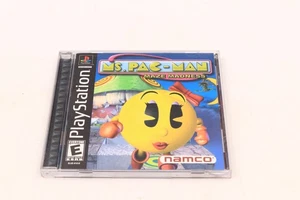 Ms. Pac-Man: Maze Madness (Sony PlayStation 1 PS1, 2000) CIB W/Reg Card - Picture 1 of 5