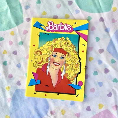Cuaderno Diario Barbie Mattel Vintage Años 80 Stock Muerto Raro Foto 1 de 4
