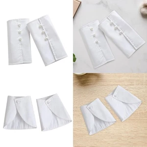 Falsche Manschetten Knöpfe Outfit Falsche Ärmel Manschetten leicht vielseitig abnehmbar - Bild 1 von 15