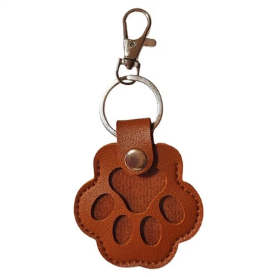 Brown Color Pet Hair Memory Keychain Keepsake Fur Holder Dogs Detachable Charm - Image 1 of 2