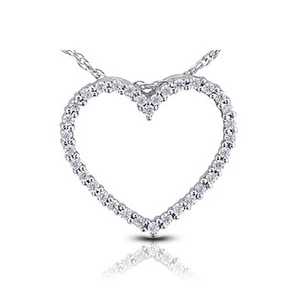 1 Carat F VS1 Round Cut Natural Earth Mined Certified Diamonds 14k Gold Pendant - Picture 1 of 2