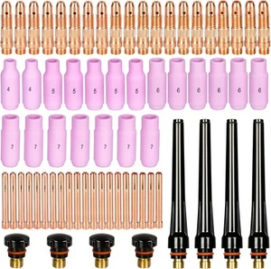 68 Stück WIG Brenner Verbrauchsmaterial Zubehör KIT zum Schweißen PTA DB SR... - Bild 1 von 6