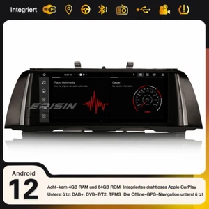 10,25" Android 13 GPS DAB+ Autoradio 8-Kern BMW 5er F10/F11 mit NBT CarPlay 64GB - Bild 1 von 24