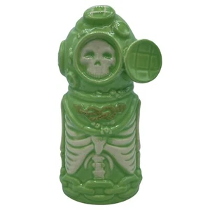 Trader Dane Ironside Tiki Farm Mug 2017 Green Skeleton Diver San Diego - Picture 1 of 9