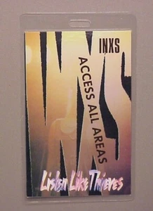 INXS backstage pass Laminated Listen Like Thieves - Picture 1 of 1