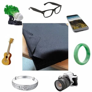 5 pcs Black Microfiber Screen Cleaning Cloth Phone Camera Glasses Sunglasses Len - Picture 1 of 2