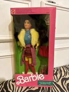 VINTAGE 1990 UNITED COLORS OF BENETTON KIRA ASIAN BARBIE DOLL # 9409 NEW - Picture 1 of 3