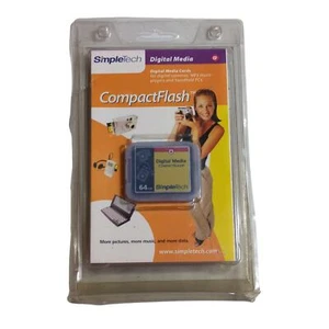 SimpleTech STI-CF/64 Digital Media CompactFlash Card 64MB Compact Flash NEW - Picture 1 of 2