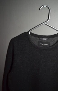 Wings & Horns dunkelgrau M 2436 Wolle Poly Longsleeve - Bild 1 von 6