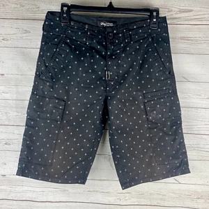 LRG Clothing + Equipment Cargo Shorts junge Herren Größe 28 gedeckt schwarz Plusschild - Bild 1 von 12