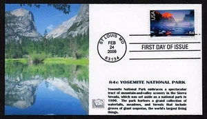 USA, SCOTT # C141, TOM'S FDC COVER OF YOSEMITE NATIONAL PARK, AIRMAIL YEAR 2006 - Picture 1 of 1
