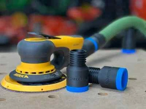 Adaptador de manguera de lijadora Mirka Deros compatible con manguera Festool 27 mm - Imagen 1 de 2