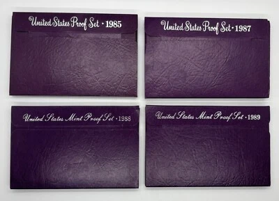 4 US Mint Proof Sets - In OGP, 1985, 1987, 1988, 1989 - Image 1 of 4