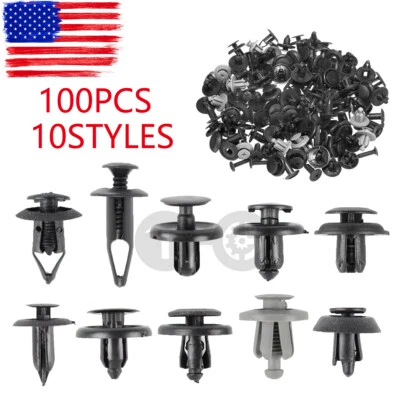 100 xTrunk Screw Rivet Bumper Fender Plastic Fastener Clip For Chevrolet Tornado Foto 1 de 3