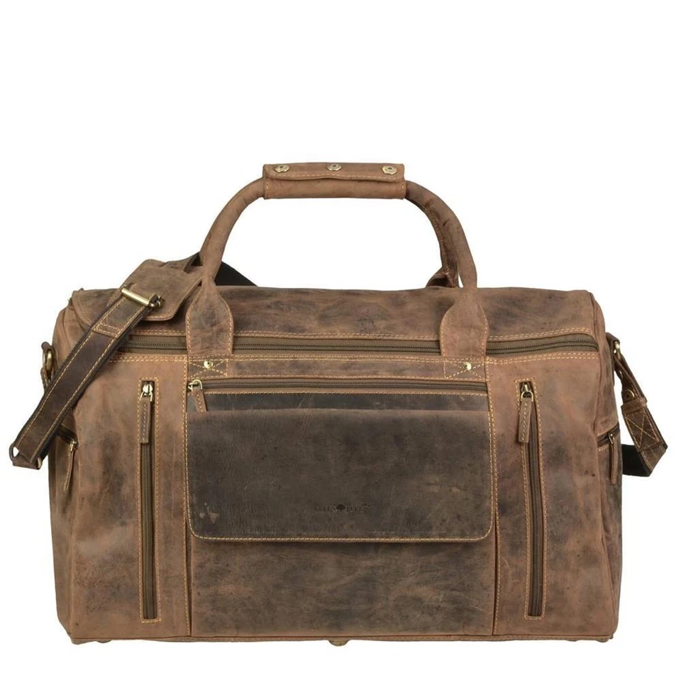 Greenburry Vintage Serie Leder Reisetasche - Antikbraun (1736-25)