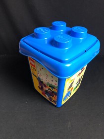 LEGO 7825 Lego Storage Bin Blue Box with Lid Lego Box Empty Box Only!!!