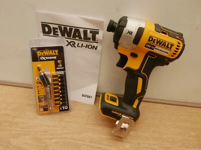 DeWalt DCF887 18V XR 3 Speed Impact Driver Bare Unit + DT70518T Flextorq Set - Image 1 of 4