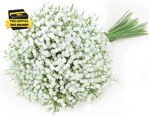 6 PCS Babys Breath Artificial Flowers Fake Babys Breath Flowers Artificial Bulk - Picture 1 of 6