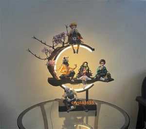Demon Slayer Nezuko Zenitsu Tanjirou LED Light PVC Figure Statue Night Light New - Picture 1 of 11
