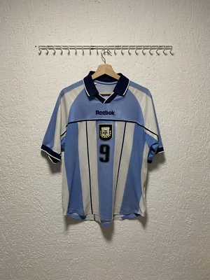 Camiseta de fútbol local Argentina 2001 Reebok para hombre talla M Batistuta Foto 1 de 4
