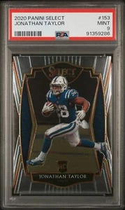 2020 Panini Select Jonathan Taylor #153 Colts Rookie RC PSA 9 - Foto 1 di 2