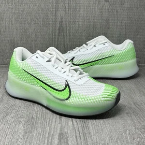 Nike Court Air Zoom Vapor 11 HC Men Size 6.5 Tennis Shoes Green White DR6966-106 - Picture 1 of 7