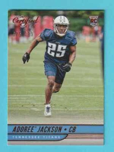 2017 Panini Donruss Certified Cuts RC Adoree' Jackson Titans #165 375/399 - Picture 1 of 2