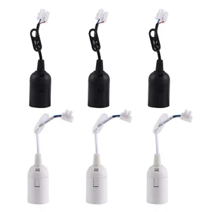 6 Stück Lampenfassung mit Kabel,E27 Lampenfassung,Fassung e27 mit stecker,Lampen - Bild 1 von 7