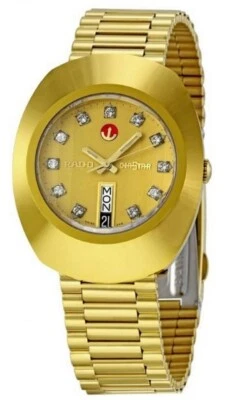 RADO The Original Gold Mens Watch With Diamonds R12.413.49.3 / R12413493 - Image 1 of 3