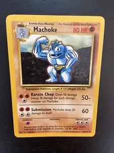 Machoke 34/102 Near Mint Base Set Non-Holo Pokemon Card - Picture 1 of 2