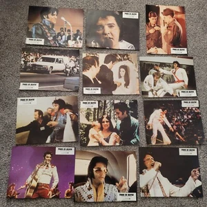 Elvis Memorabilia Lobby Cards 1981 Warner Bros x 12 Large 30cm x 23cm Prints - Picture 1 of 14