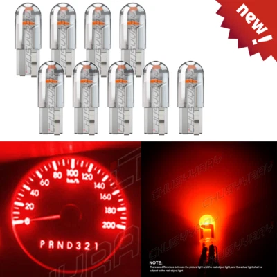 Kit de luces de tablero de cuadro de instrumentos bombillas LED rojas T10 actualización para Chevy Foto 1 de 4