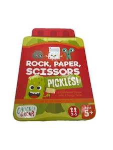 Rock Paper Scissors Pickles Game 100% COMPLETE Chuckle & Roar 2019 Kids Cards - Picture 1 of 7